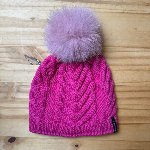Bonnet Point Neige Chinaillon rose fuchsia